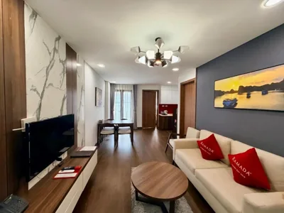 Two-Bedroom Apartment with Balcony — Spacious 2BR Apartment in Hon Gai Center, Ha Long